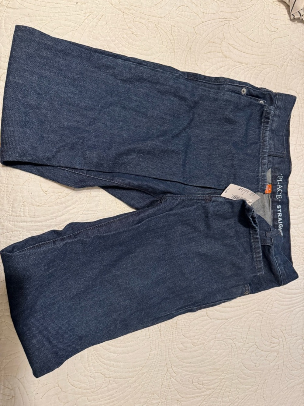 The Children's Place Dark Blue Straight Jeans - Kids